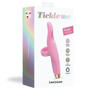 Вибратор на палец Love To Love Tickle me - BABY PINK перезаряжаемый, 3 варианта использования 1497296290 фото