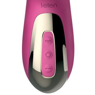 Вибратор-пульсатор Leten Automatical Thrusting Vibrator с подогревом, перезаряжаемый, 10 режимов Feromon 1259133944 фото