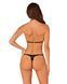 Полупрозрачный комплект Obsessive Celia Noir 2-pcs set XS/S, бюстгальтер, стринги 1855101430 фото 2