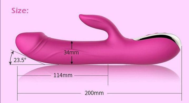 Вибратор-пульсатор Leten Automatical Thrusting Vibrator с подогревом, перезаряжаемый, 10 режимов Feromon 1259133944 фото