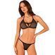 Полупрозрачный комплект Obsessive Celia Noir 2-pcs set XS/S, бюстгальтер, стринги 1855101430 фото 1