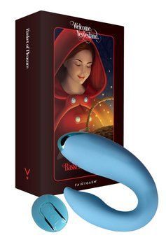 Вибратор для пар FairyGasm PleasureBerry blue, зарядный кейс, пульт ДУ 2283770870 фото