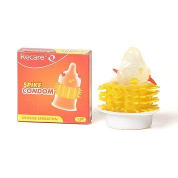 Насадка на член Recare Spike Condom Orange (презерватив с усиками и шипами) 2926178334 фото