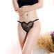 Эротические трусики сердце открытая промежность с доступом S/M/L love подарок Чёрный ( 200 013 ) 1259499456 фото 1