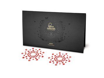 Пэстис из кристаллов Bijoux Indiscrets - Mimi Red, украшение на грудь 1259137151 фото