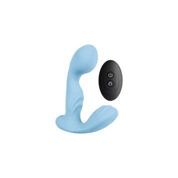 Вибромассажер простаты S Pleasures Premium FUZZY, бирюзовый, с рельефом, 10 режимов вибрации 3143235020 фото