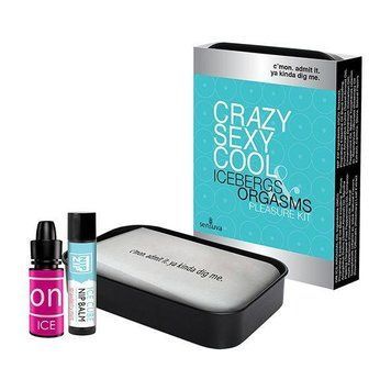 Подарунковий набір Sensuva Crazy Sexy Cool: рідкий вібратор та бальзам для сосоків охолоджуючі Feromon 1259135453 фото