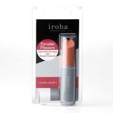 Вібратор-помада IROHA STICK Grey, плавне збільшення потужності Feromon 1259127569 фото