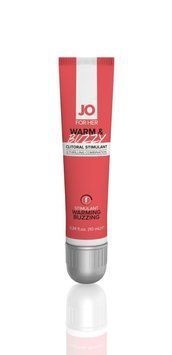 Возбуждающий гель для клитора JO WARM & BUZZY (10 мл) с эффектом жидкого вибратора 1259123787 фото