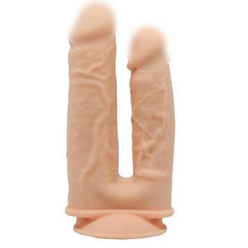 Фаллоимитатор двойной SilexD Double Gusto Flesh (Model 1 size 8" & 7"), двухслойный, силикон + Silexd 1628000161 фото