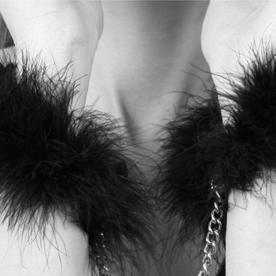 Пушистые наручники Bijoux Indiscrets Za za zu - feahter handcuffs, перьевые, подарочная упаковка 1571358020 фото