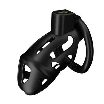 Клетка для пениса LOCKINK SEVANDA Plastic Penis Chastity Cage, черная, 3 кольца разных размеров 2787647683 фото