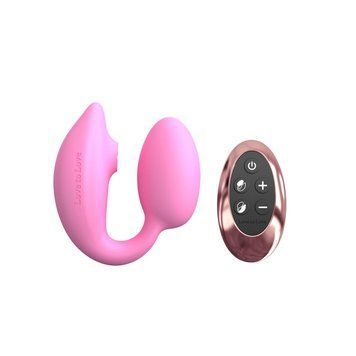 Віброяйцо з вакуумною кліторальною стимуляцією Love To Love Wonderlover PINK PASSION 2129270822 фото