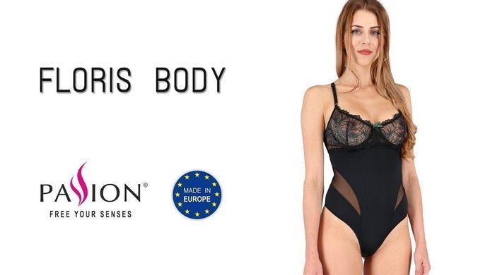 Боді FLORIS BODY black L/XL - Passion Exclusive Feromon 1259134022 фото